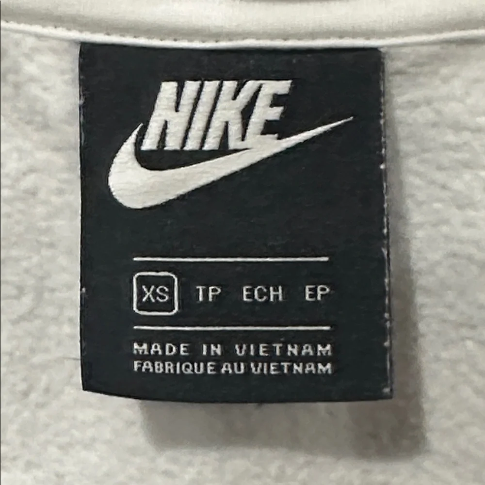 Nike White and Gold Half-Zip Pullover